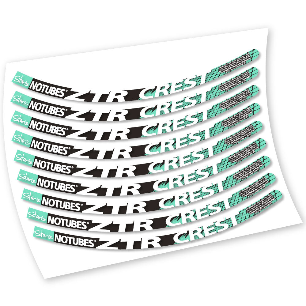 Stickers Notubes ZTR Crest compatibles Autocollants roues VTT 26"