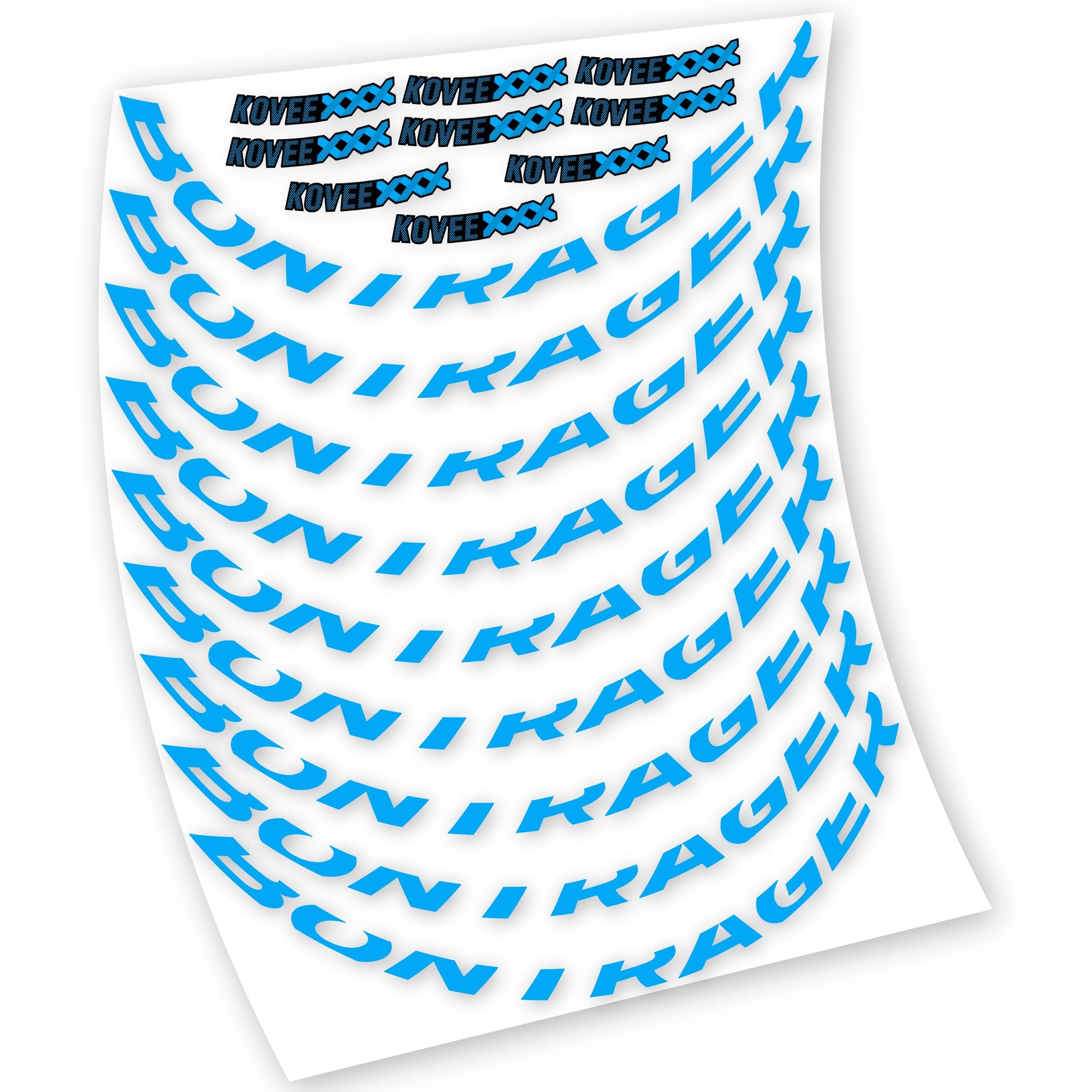 Stickers Bontrager Kovee XXX compatibles Autocollants roues VTT