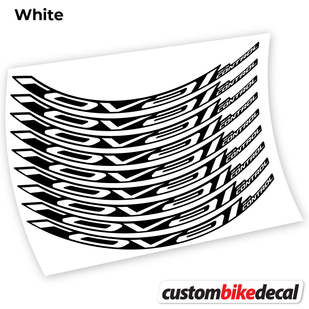 White decal for Roval Control Carbon 2021 MTB wheel – bike sticker vinyl