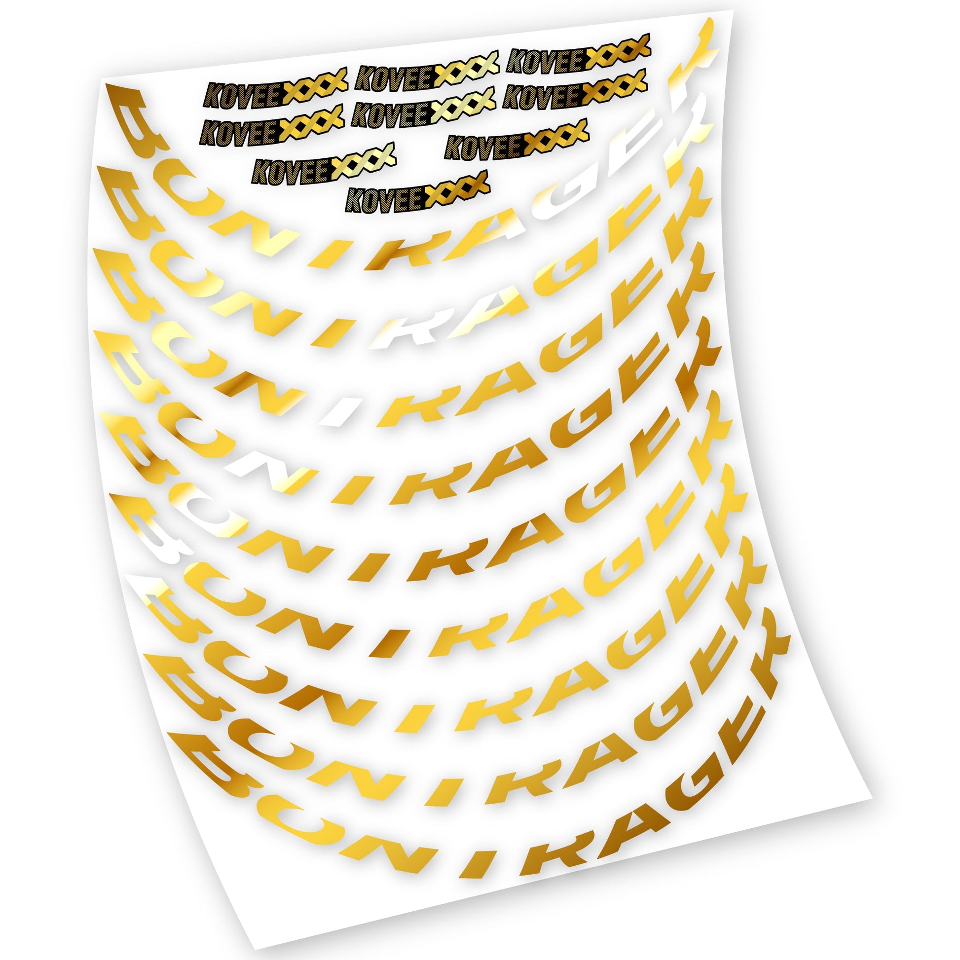 Stickers Bontrager Kovee XXX compatibles Autocollants roues VTT