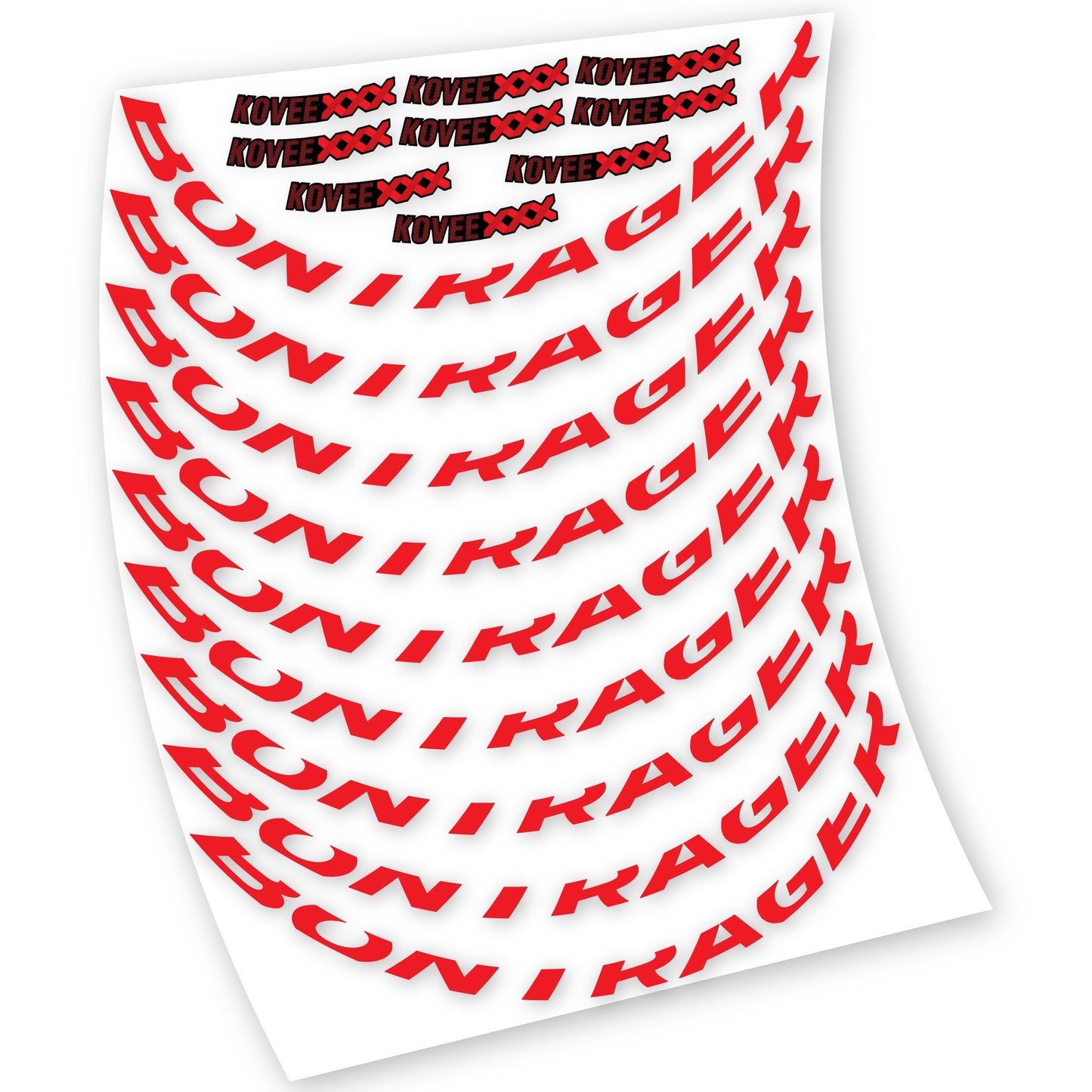Stickers Bontrager Kovee XXX compatibles Autocollants roues VTT