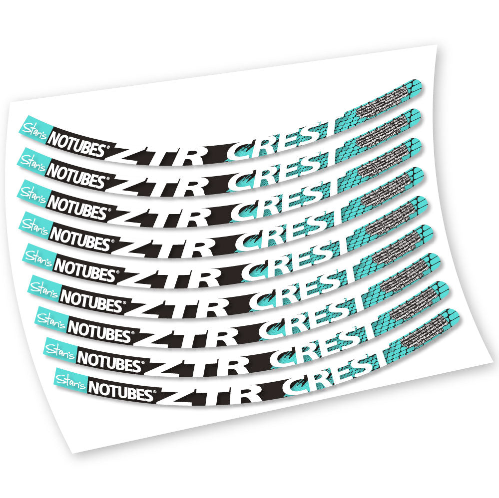 Stickers Notubes ZTR Crest compatibles Autocollants roues VTT 26"