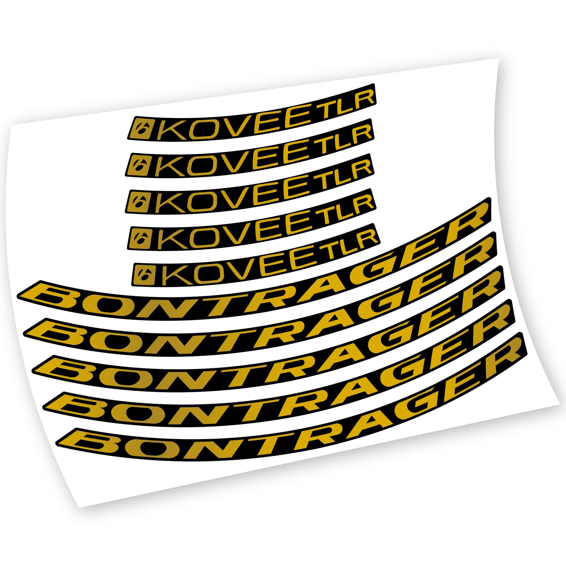 Stickers Bontrager Kovee TLR 2021 compatibles Autocollants roues VTT