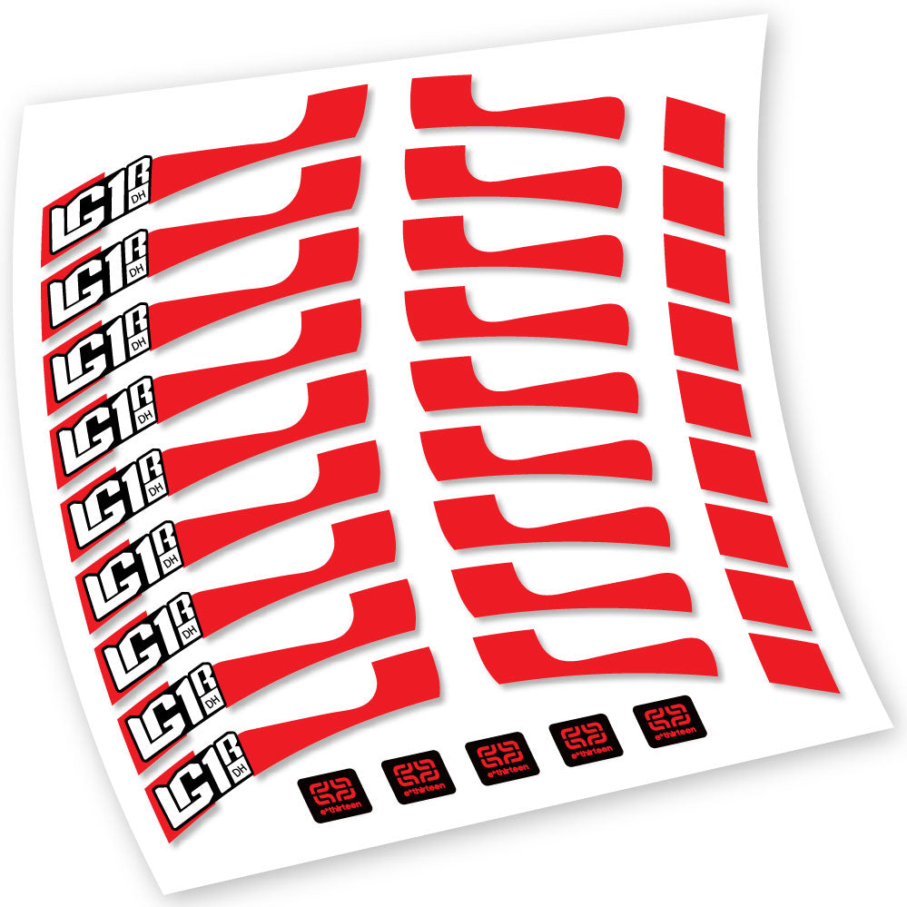 Stickers EThirteen LG1 DH compatibles Autocollants roues VTT