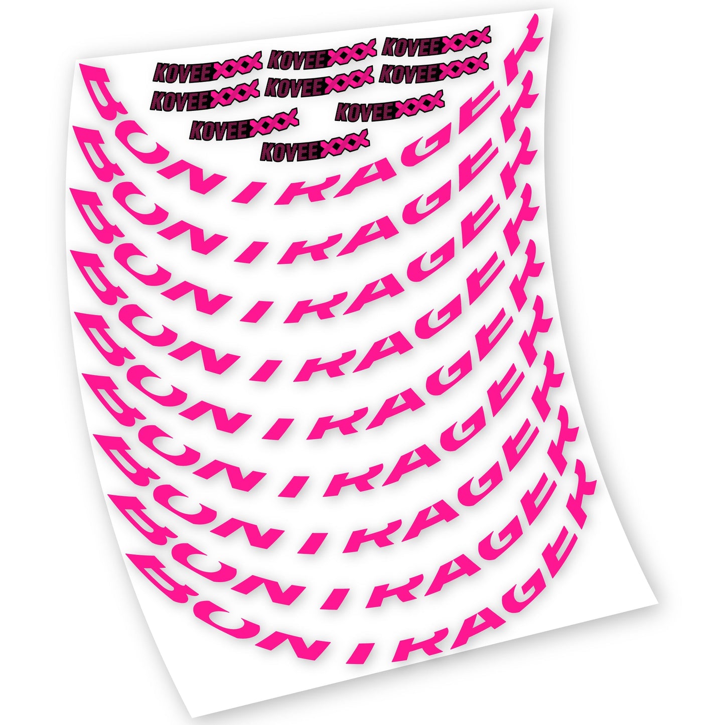Stickers Bontrager Kovee XXX compatibles Autocollants roues VTT