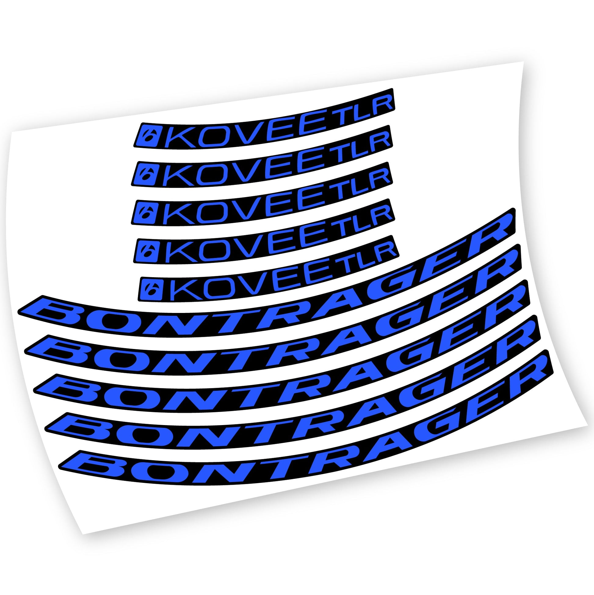 Stickers Bontrager Kovee TLR 2021 compatibles Autocollants roues VTT