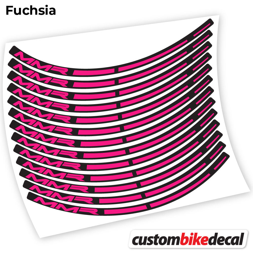 Fuchsia decal for MMR MTB wheel – bike sticker vinyl