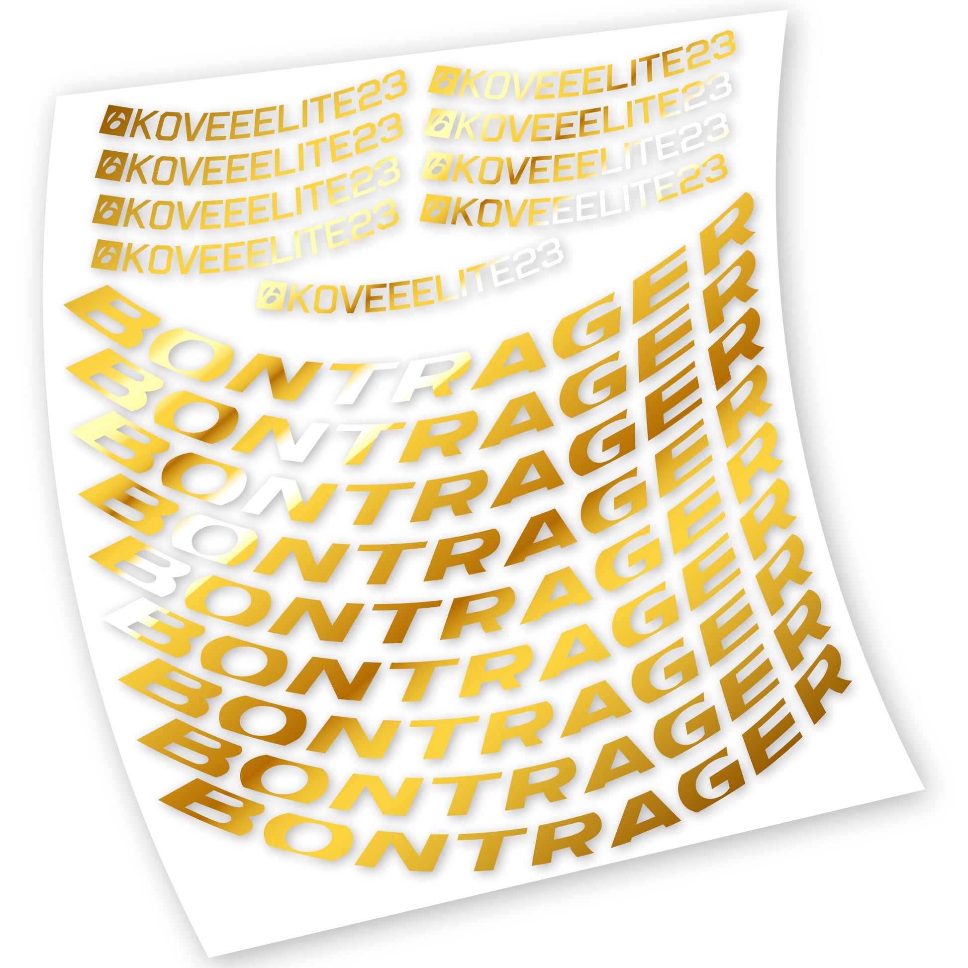 Stickers Bontrager Kovee Elite 23 compatibles Autocollants roues VTT