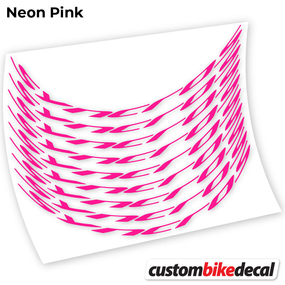 Neon Pink decal for Syncross MTB wheel – bike sticker vinyl