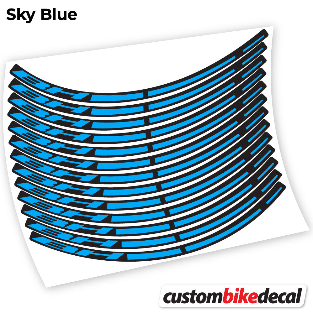 Sky Blue decal for BH MTB wheel – bike sticker vinyl