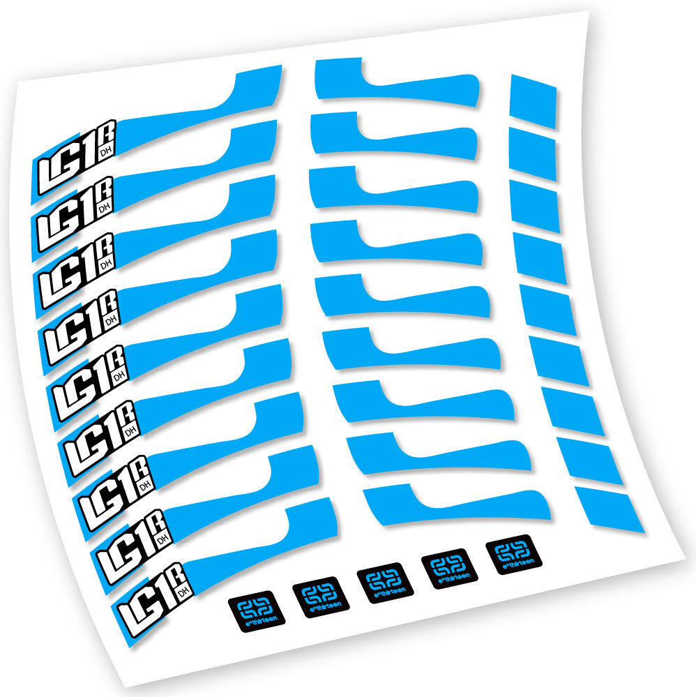Stickers EThirteen LG1 DH compatibles Autocollants roues VTT