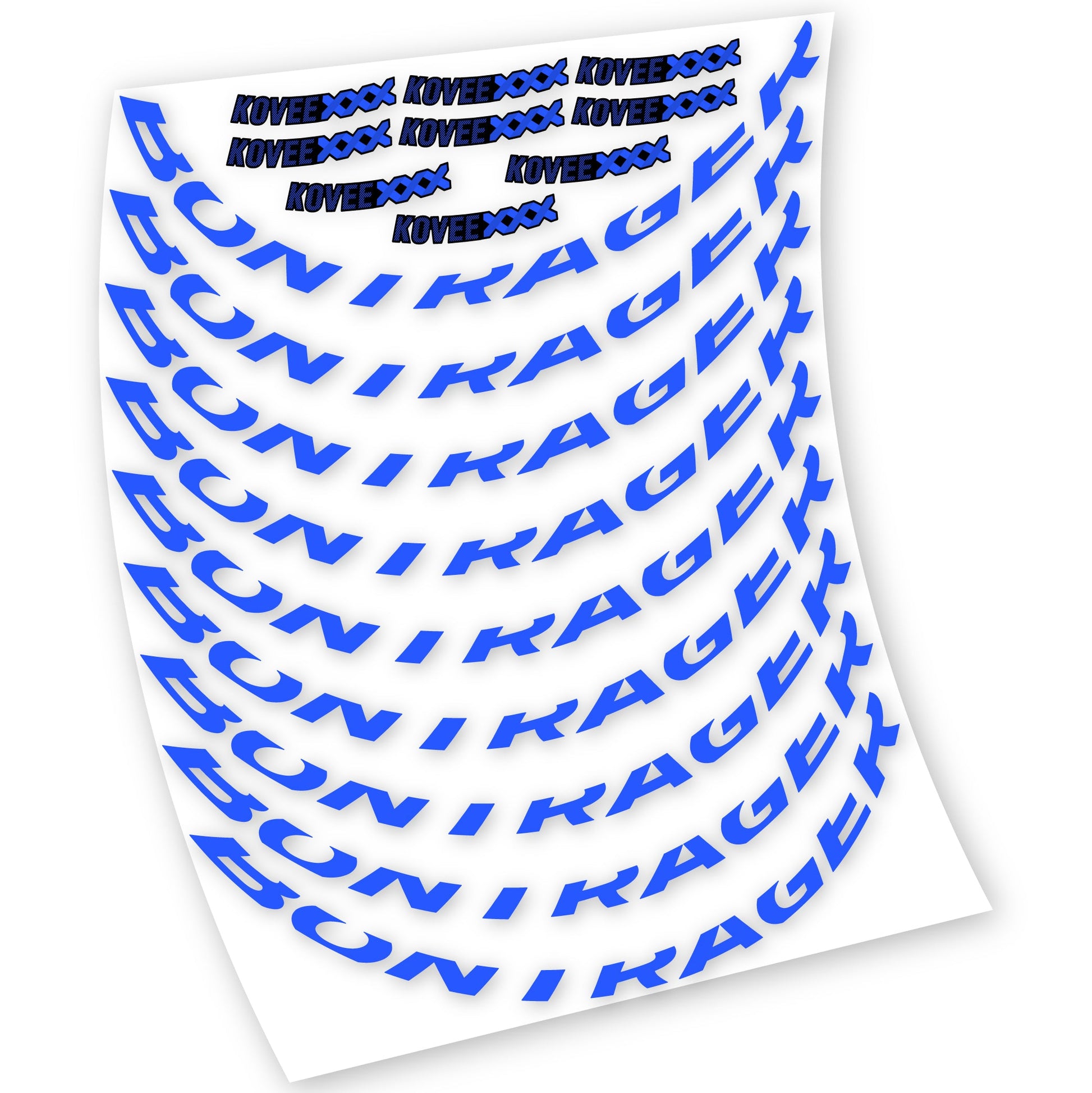 Stickers Bontrager Kovee XXX compatibles Autocollants roues VTT