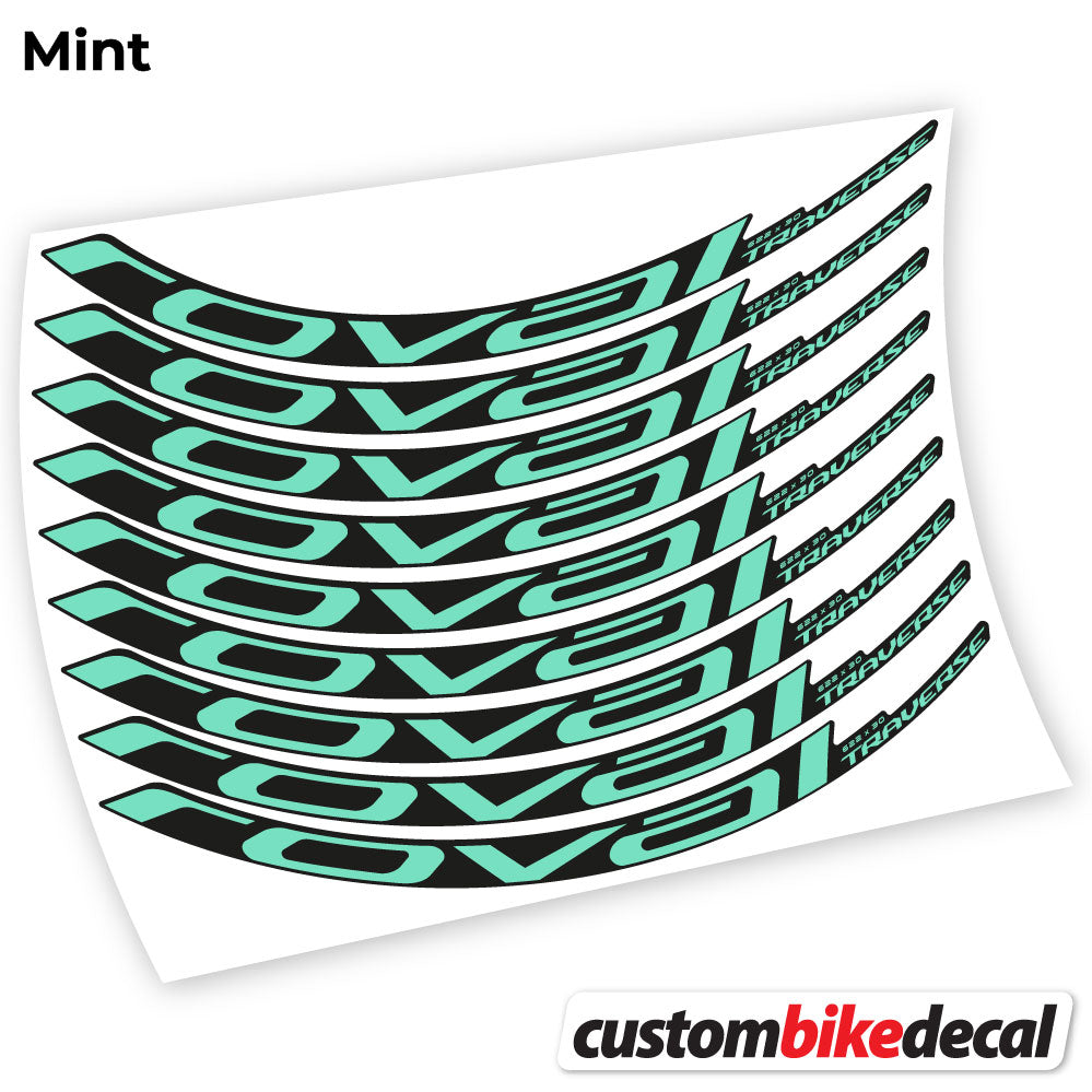 Mint decal for Roval Traverse Carbon 2021 MTB wheel – bike sticker vinyl