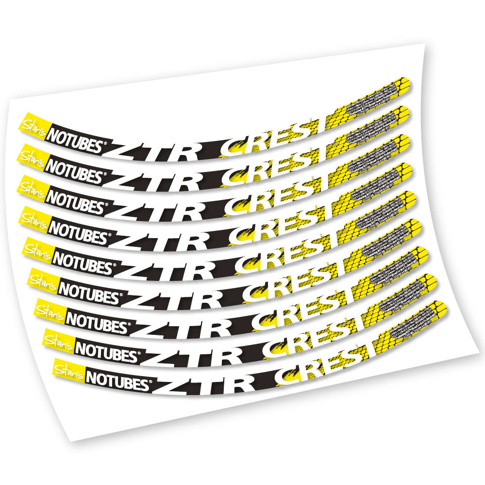 Stickers Notubes ZTR Crest compatibles Autocollants roues VTT 26"