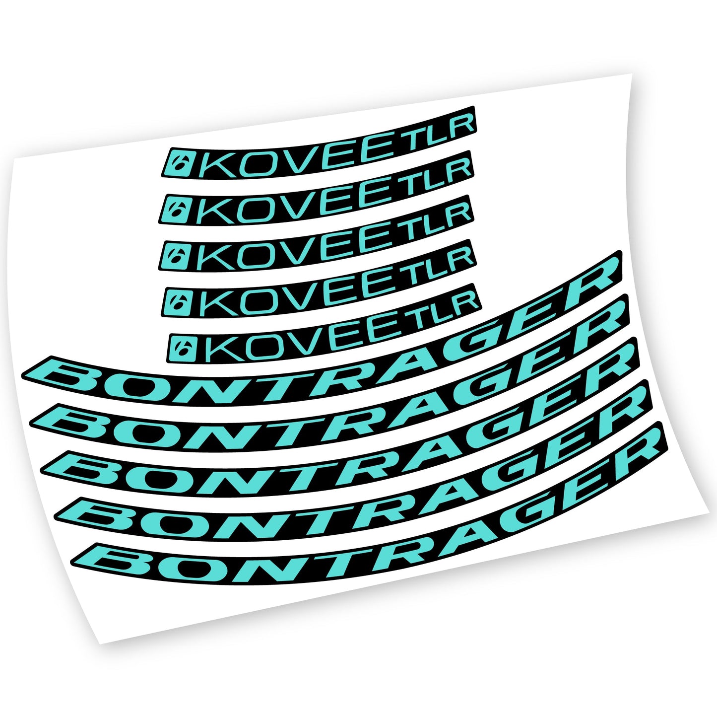 Stickers Bontrager Kovee TLR 2021 compatibles Autocollants roues VTT