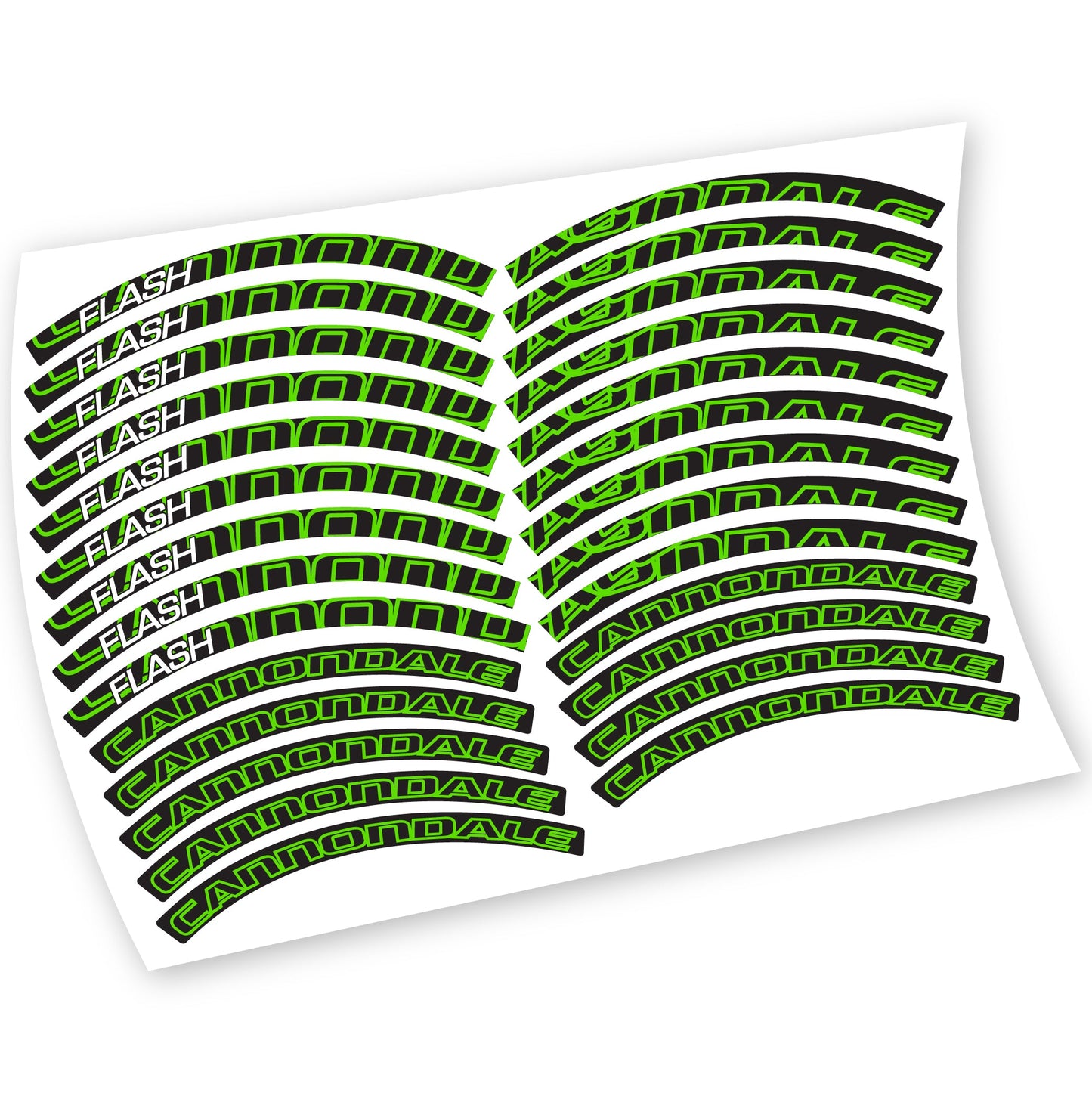 Stickers Cannondale Flash compatibles Autocollants roues VTT