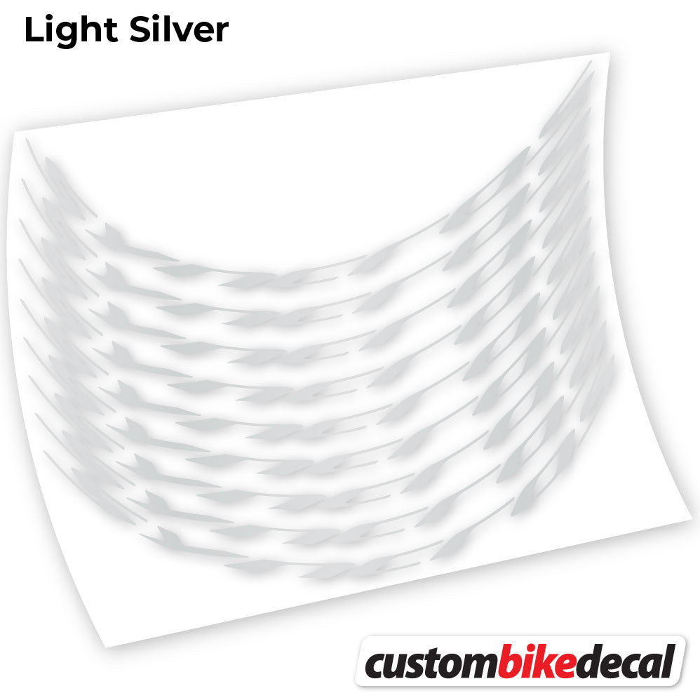 Light Silver decal for Syncross MTB wheel – bike sticker vinyl