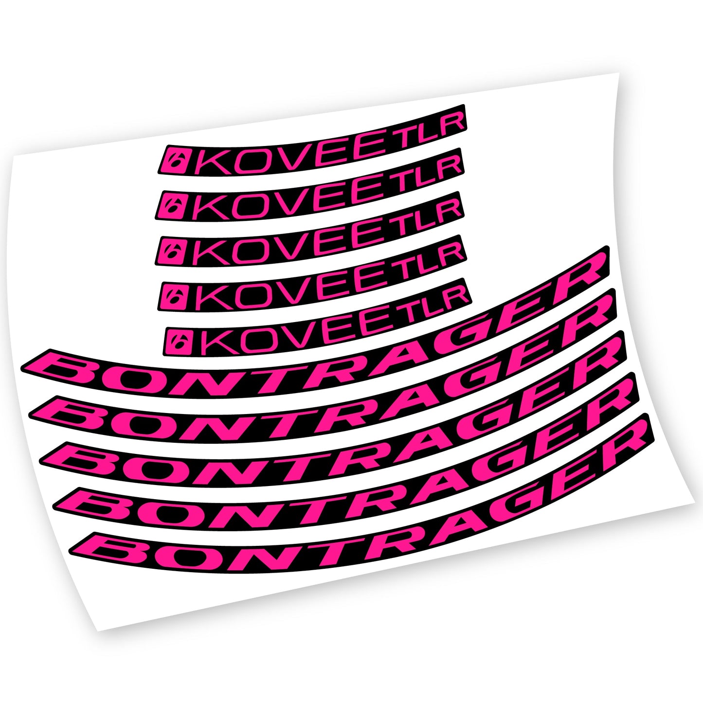 Stickers Bontrager Kovee TLR 2021 compatibles Autocollants roues VTT
