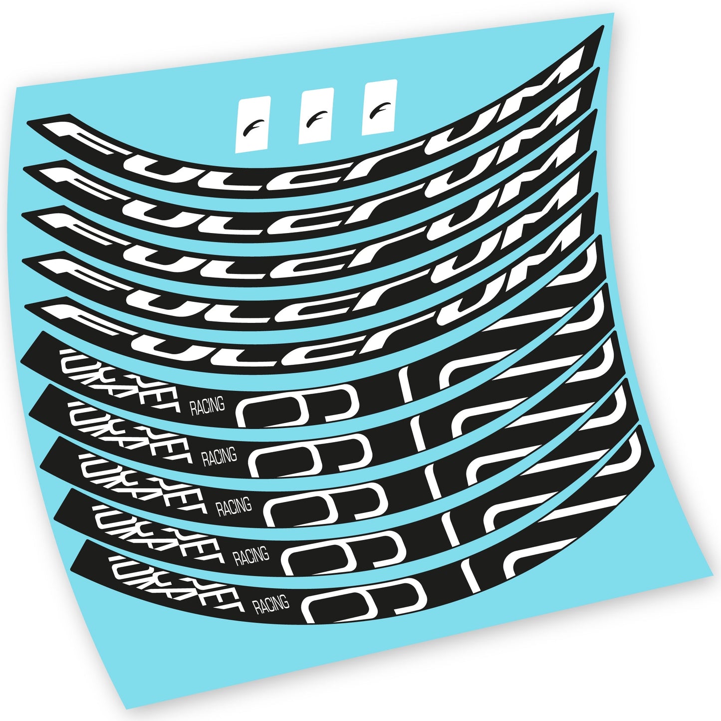 Stickers Fulcrum Racing 6 compatibles Autocollants roues VTT