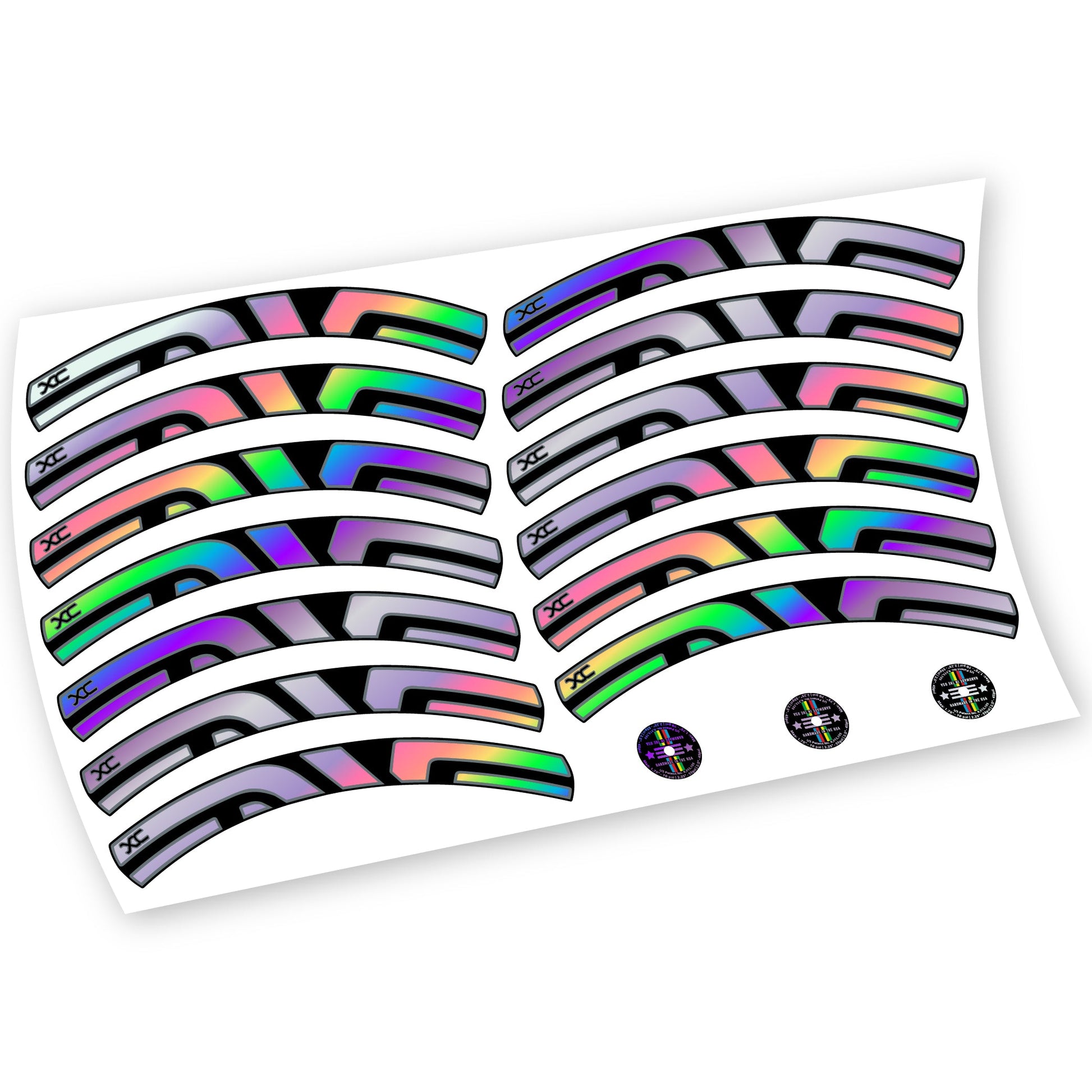 Stickers Enve XC, VTT compatibles Autocollants roues VTT