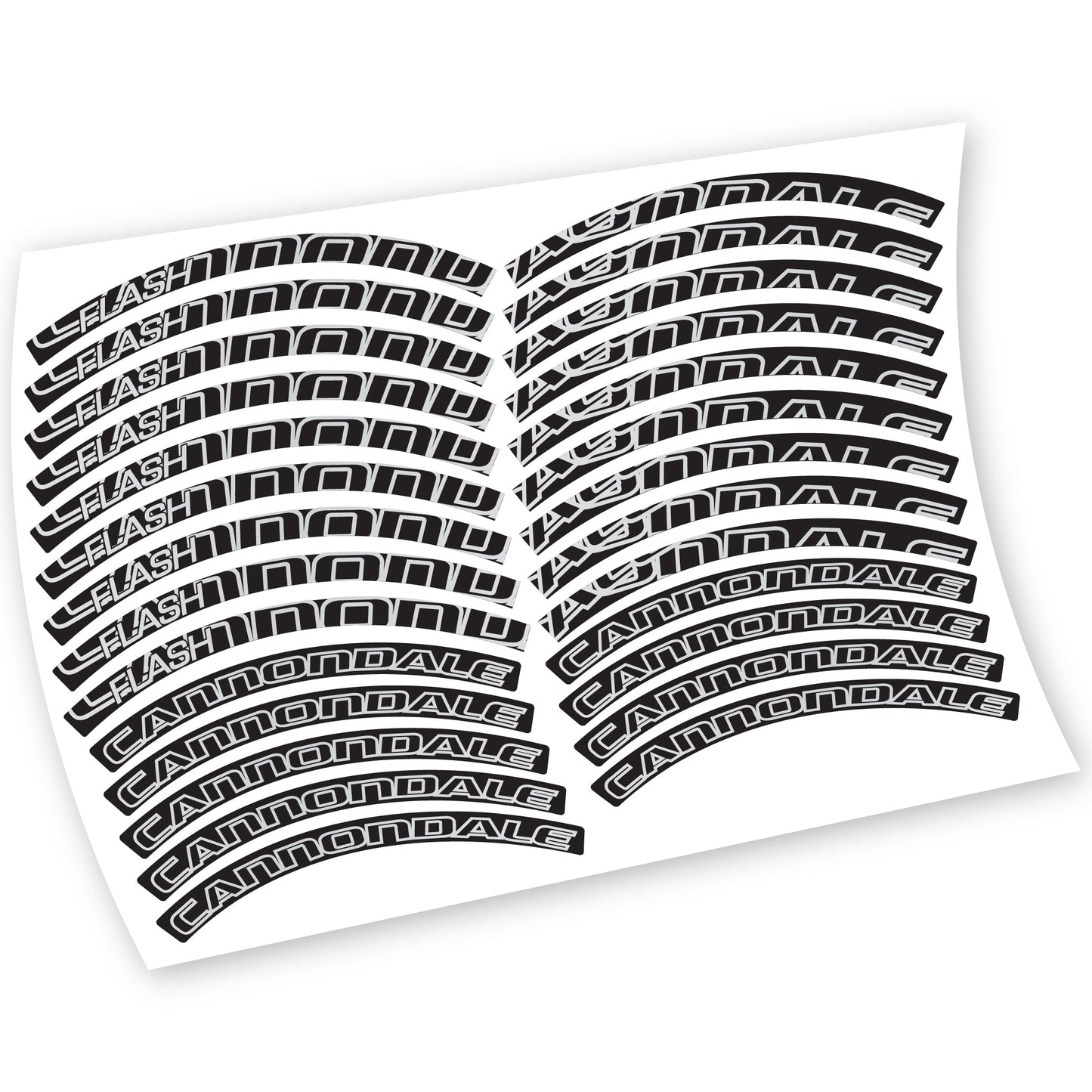 Stickers Cannondale Flash compatibles Autocollants roues VTT