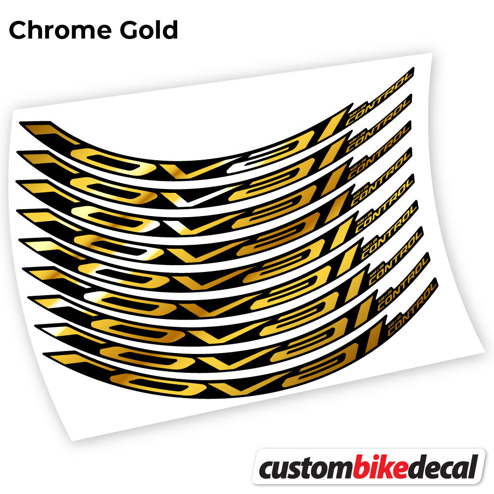 Chrome Gold decal for Roval Control Carbon 2021 MTB wheel – bike sticker vinyl