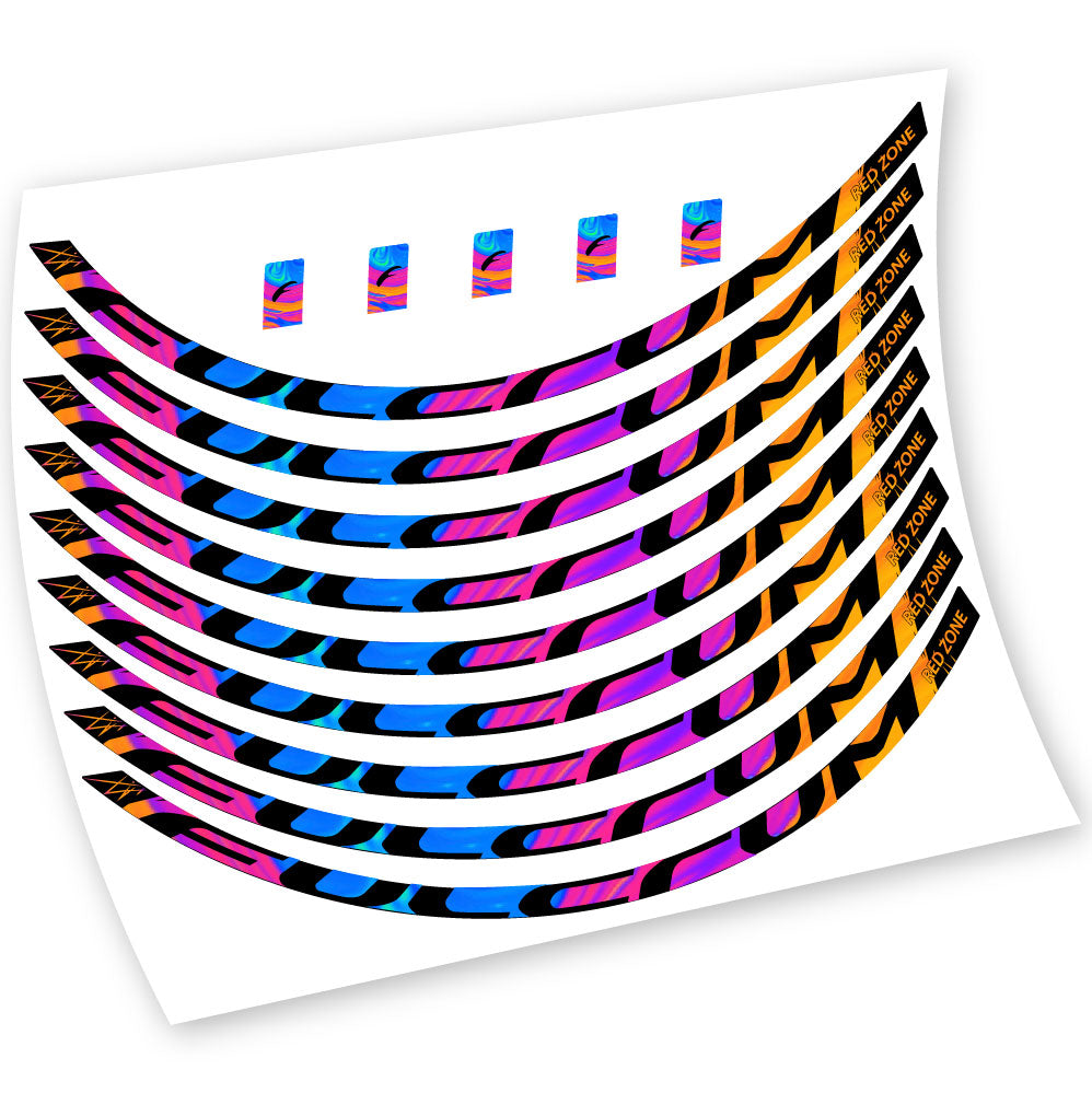Stickers Fulcrum Red Zone 7 compatibles Autocollants roues VTT