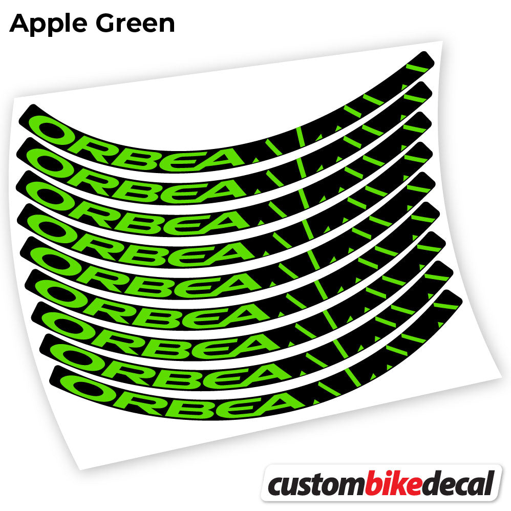 Apple Green decal for Orbea Alma MTB wheel – bike sticker vinyl