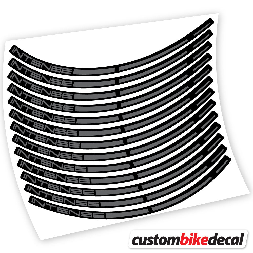 Trac Grey decal for Intense MTB wheel – bike sticker vinyl