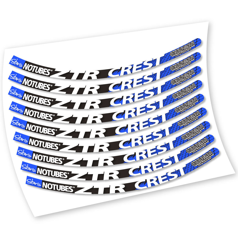 Stickers Notubes ZTR Crest compatibles Autocollants roues VTT 26"