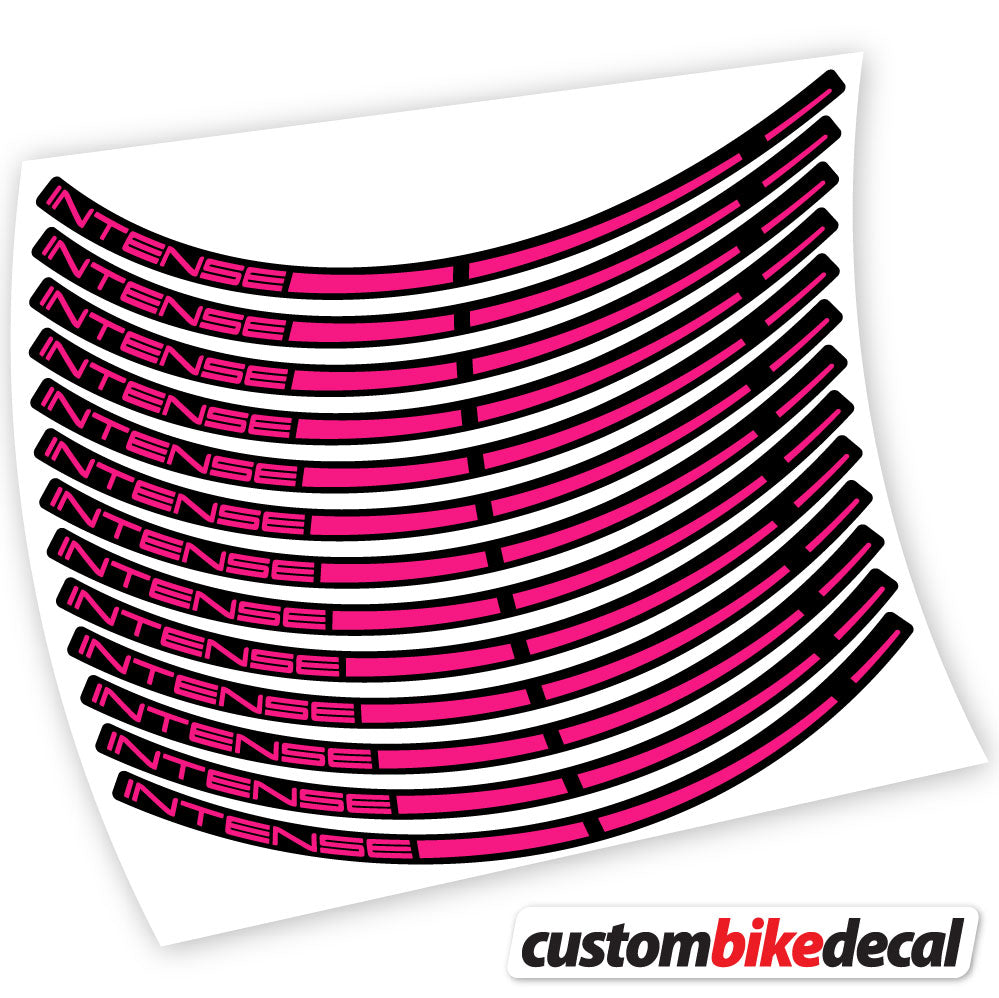 Fuchsia decal for Intense MTB wheel – bike sticker vinyl