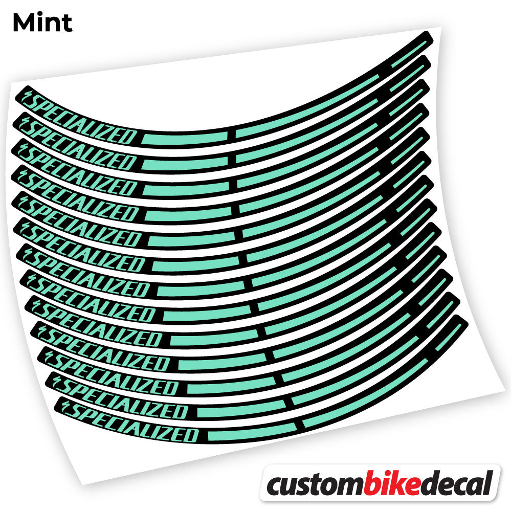 Mint decal for Specialized MTB wheel – bike sticker vinyl