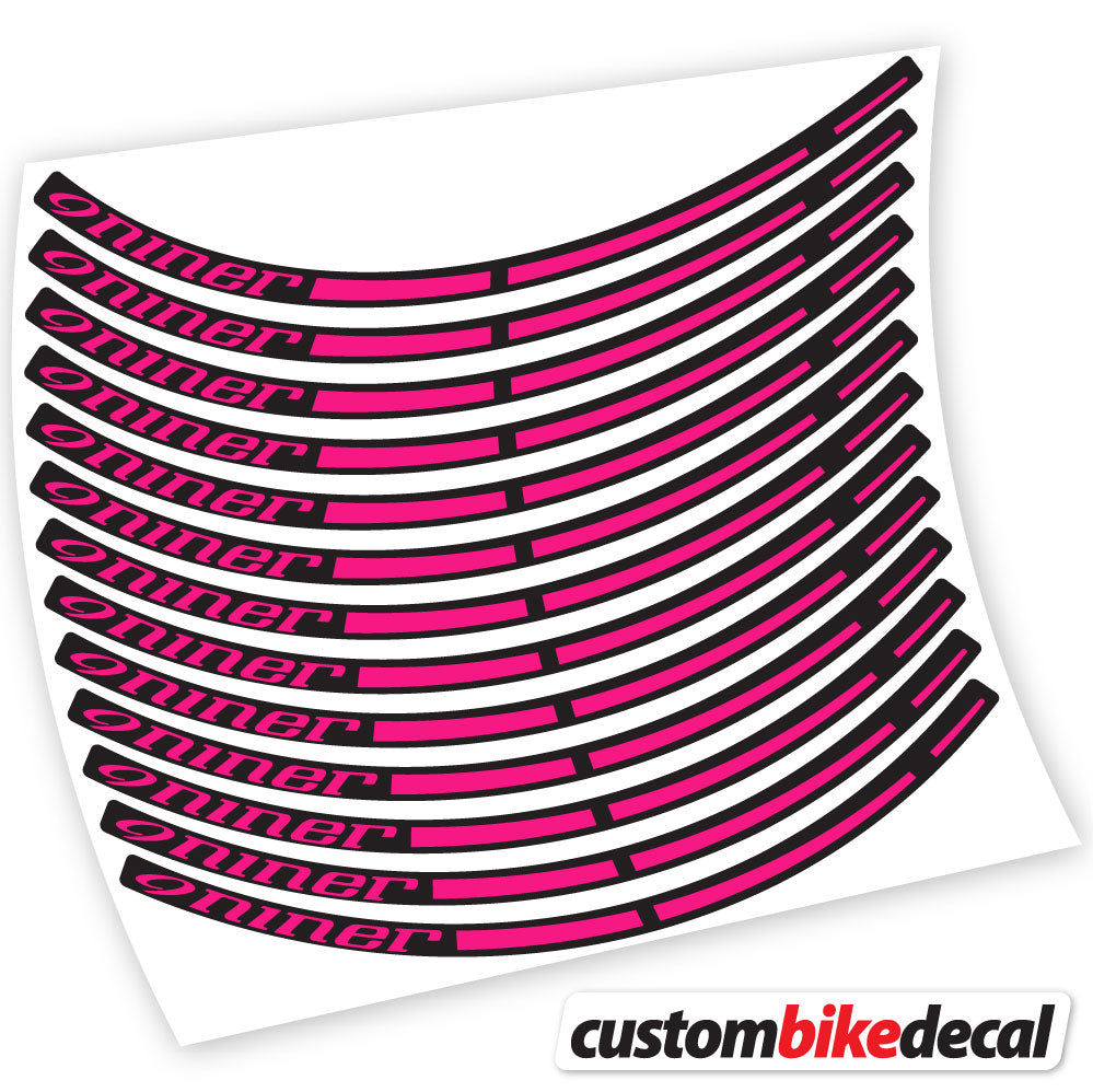 Fuchsia decal for Niner MTB wheel – bike sticker vinyl