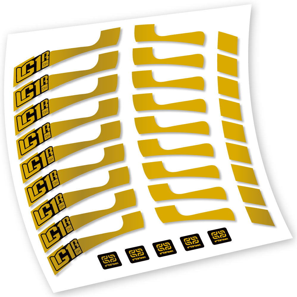 Stickers EThirteen LG1 DH compatibles Autocollants roues VTT