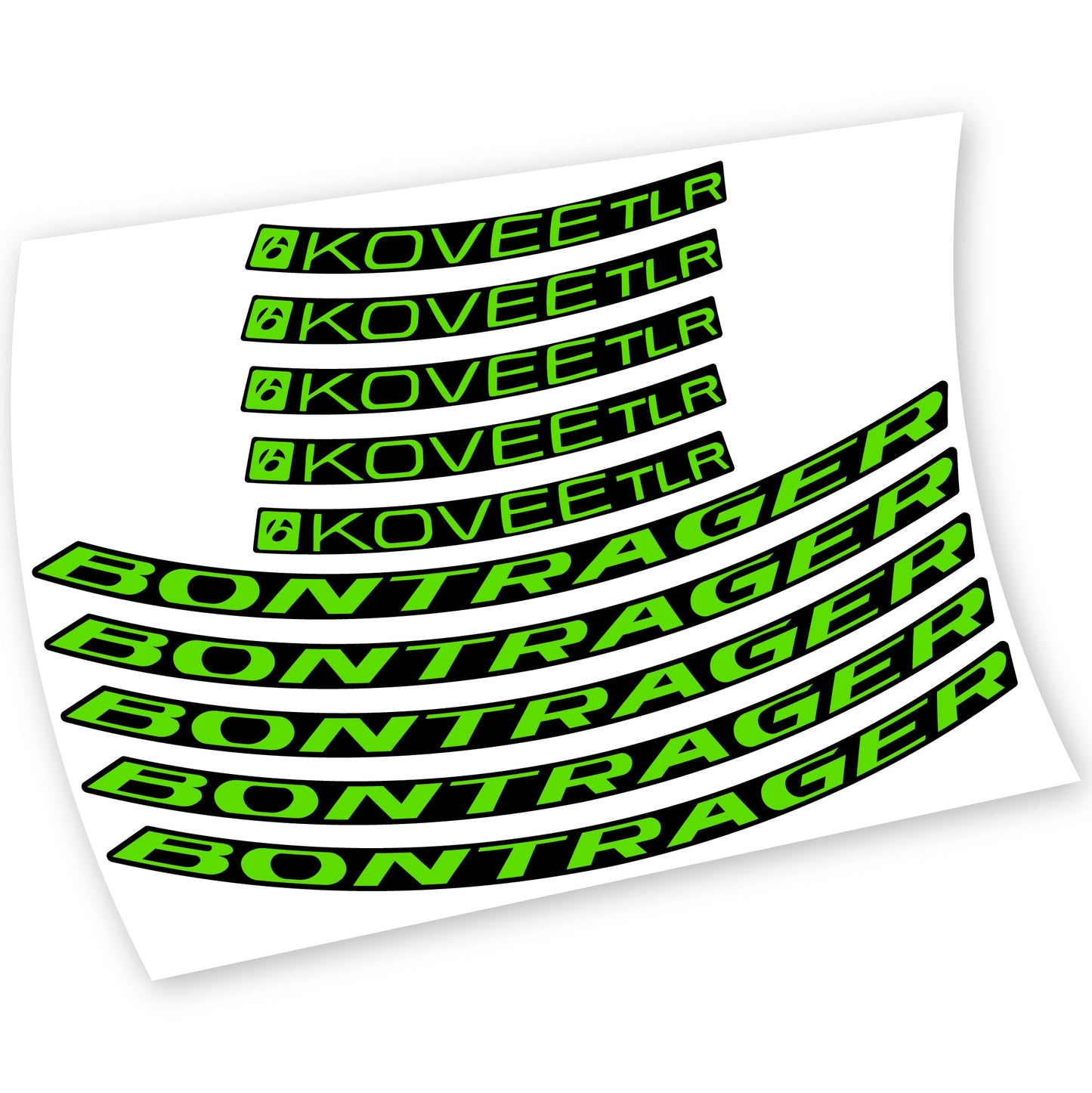 Stickers Bontrager Kovee TLR 2021 compatibles Autocollants roues VTT