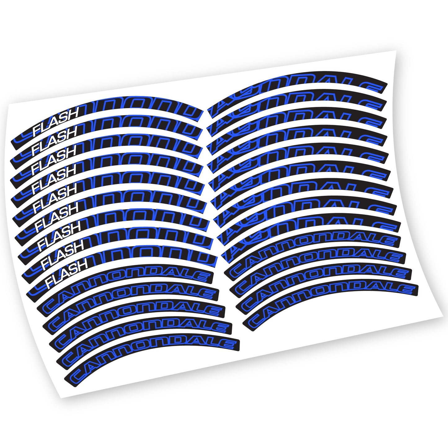 Stickers Cannondale Flash compatibles Autocollants roues VTT