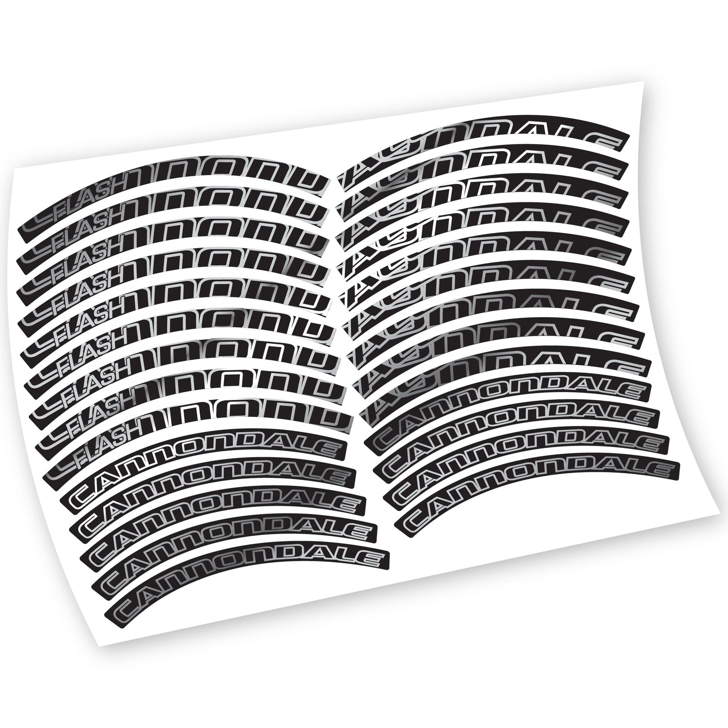 Stickers Cannondale Flash compatibles Autocollants roues VTT