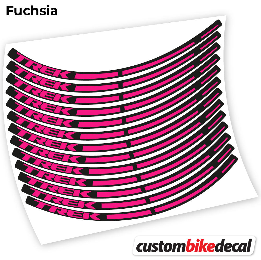 Fuchsia decal for Trek wheel – bike sticker vinyl