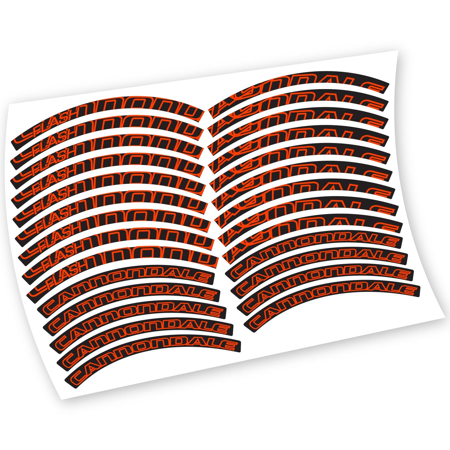 Stickers Cannondale Flash compatibles Autocollants roues VTT