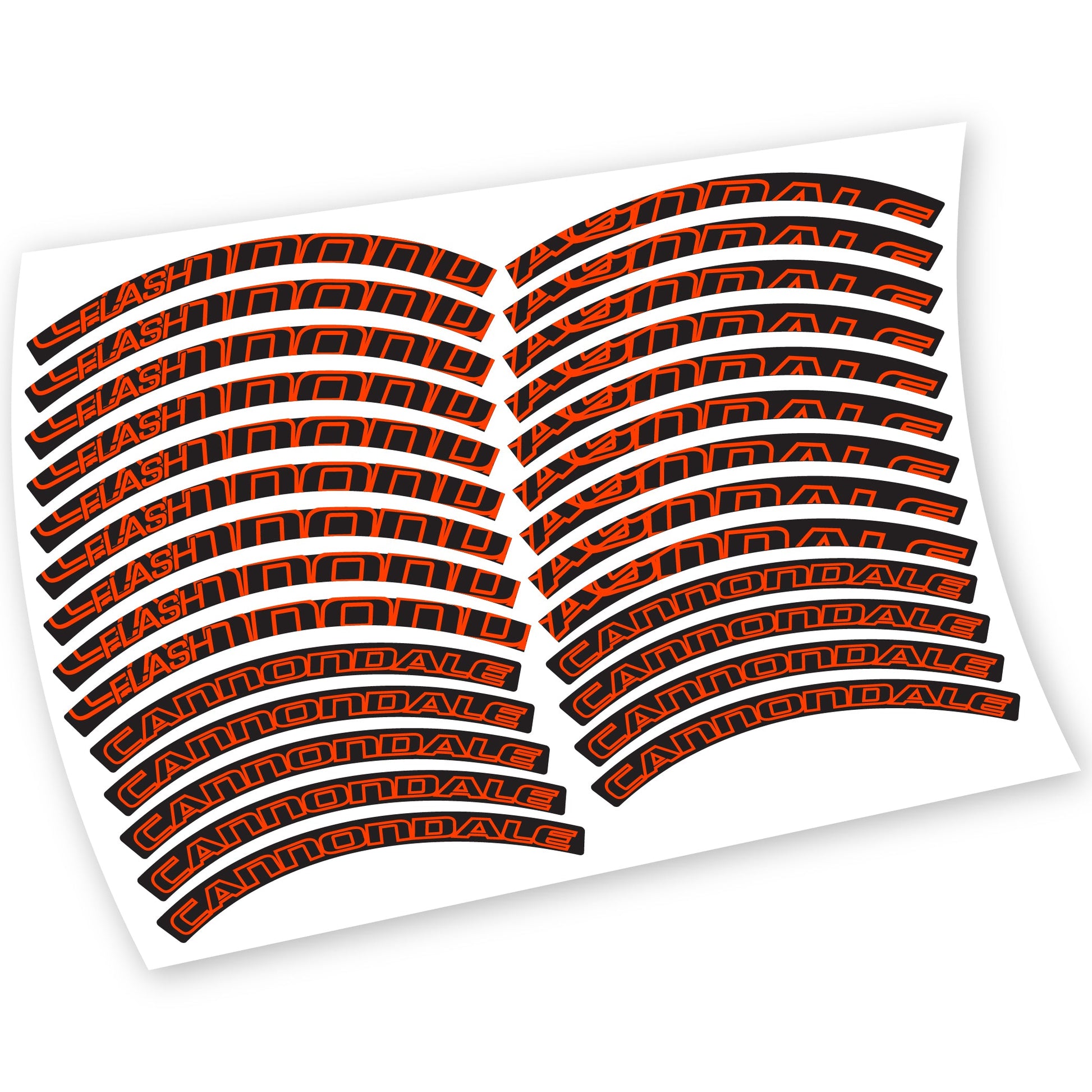 Stickers Cannondale Flash compatibles Autocollants roues VTT