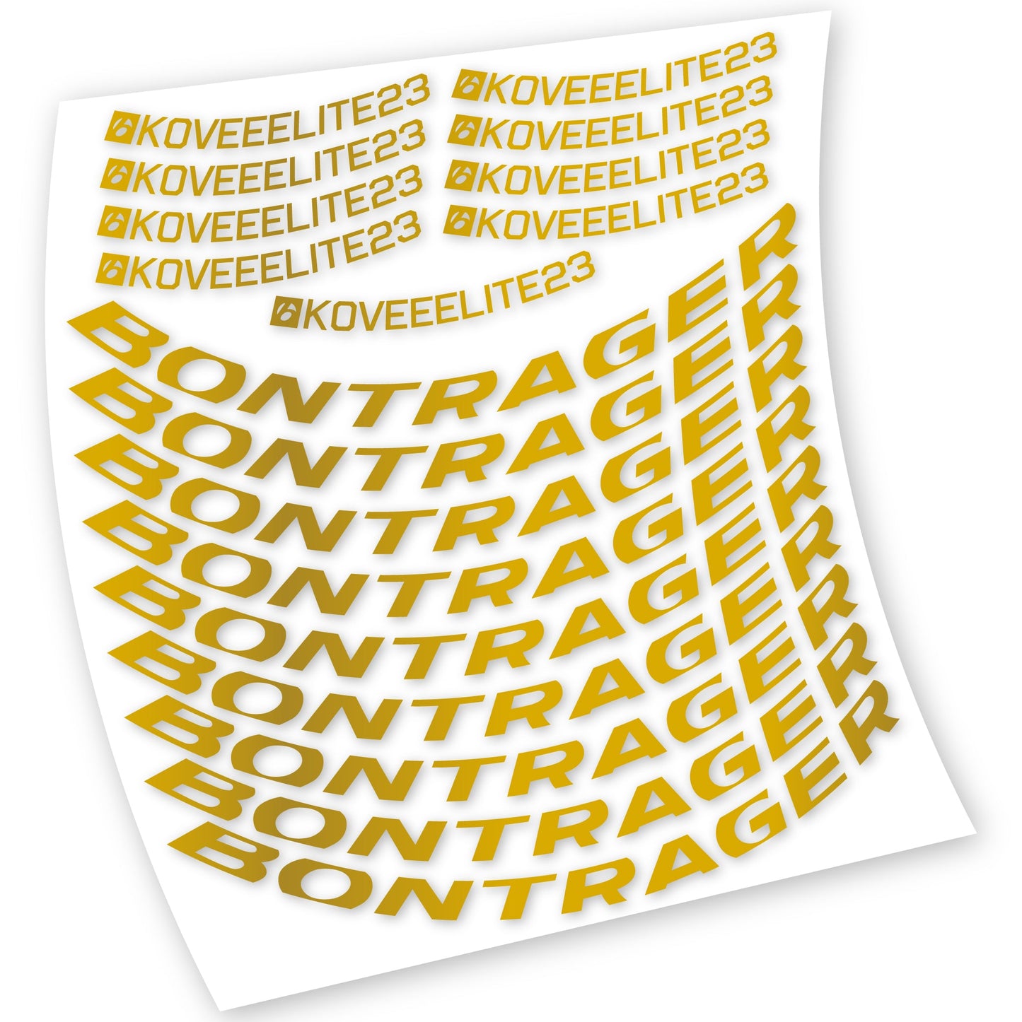 Stickers Bontrager Kovee Elite 23 compatibles Autocollants roues VTT