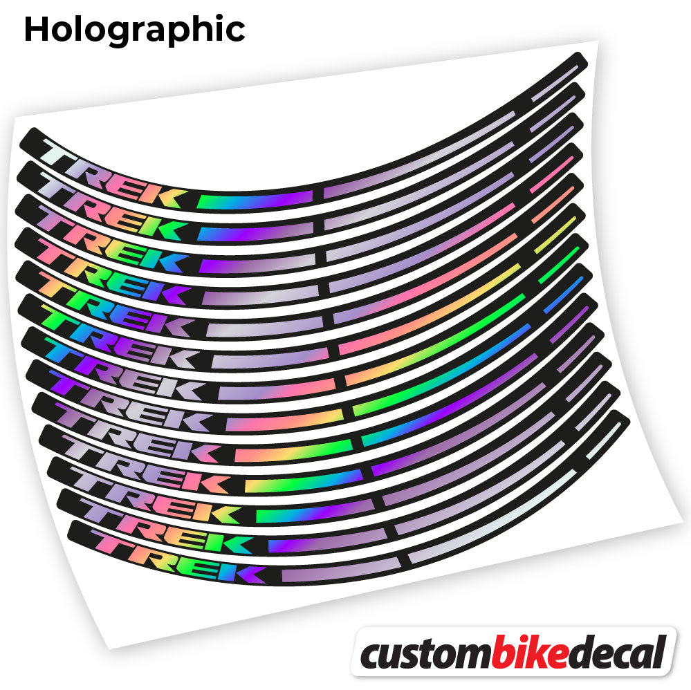 Hollographic decal for Trek wheel – bike sticker vinyl