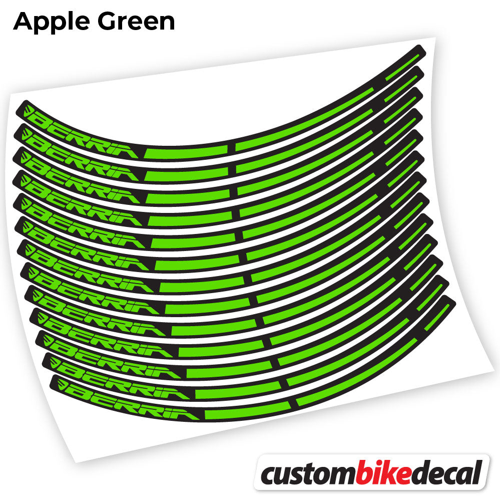 Apple Green decal for Berria MTB wheel – bike sticker vinyl