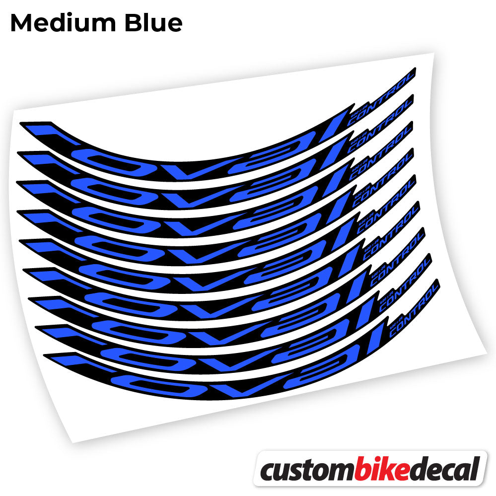 Medium Blue decal for Roval Control Carbon 2021 MTB wheel – bike sticker vinyl