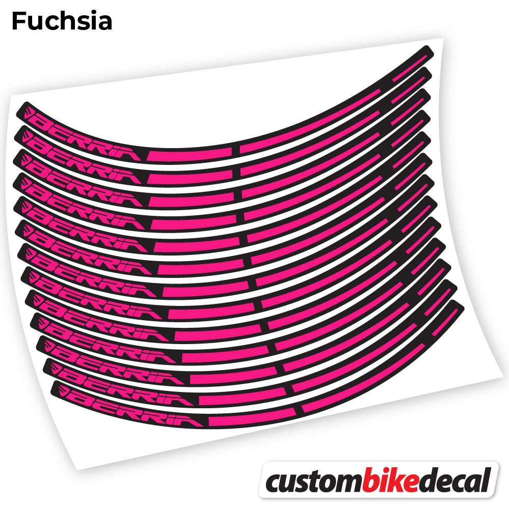 Fuchsia decal for Berria MTB wheel – bike sticker vinyl