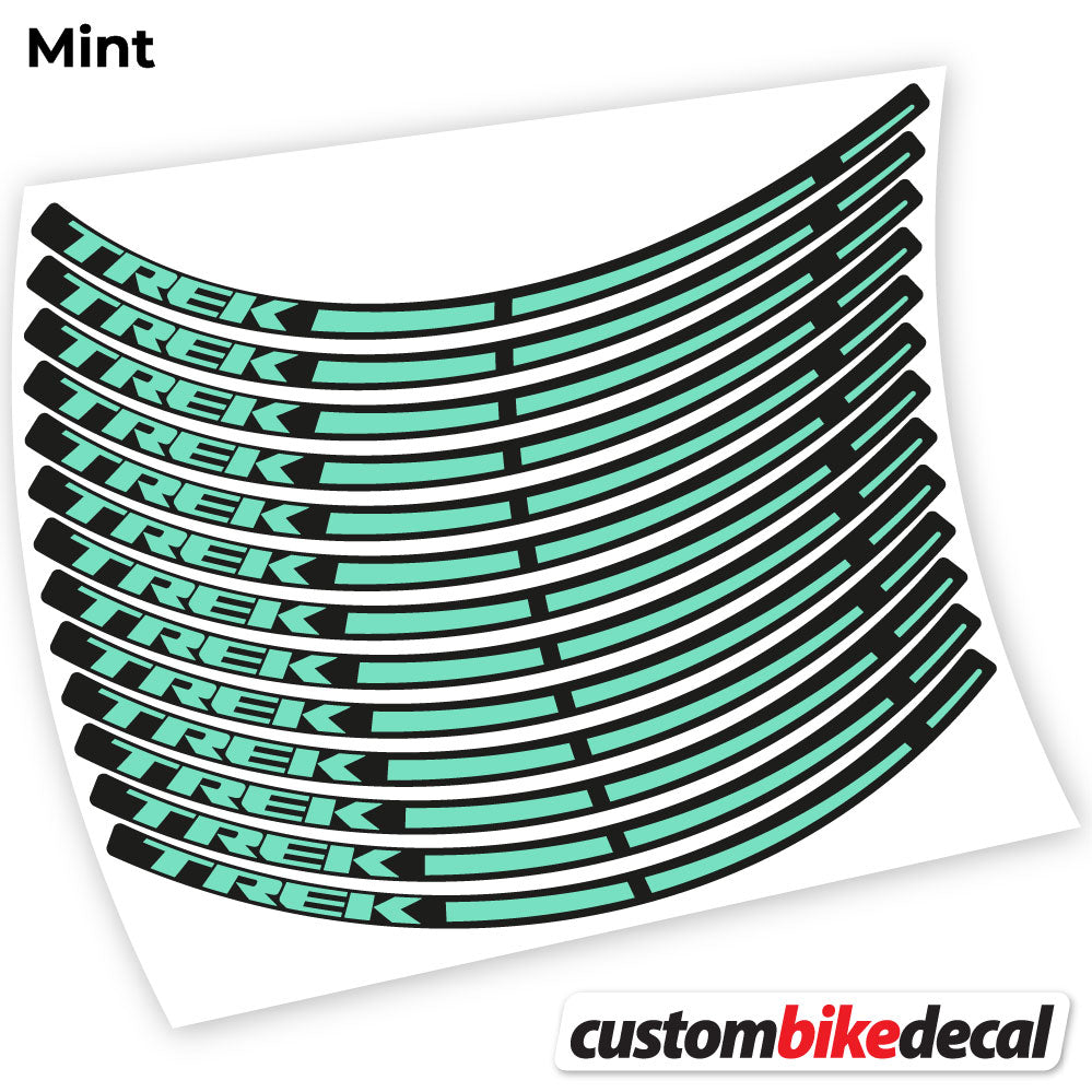 Mint decal for Trek wheel – bike sticker vinyl