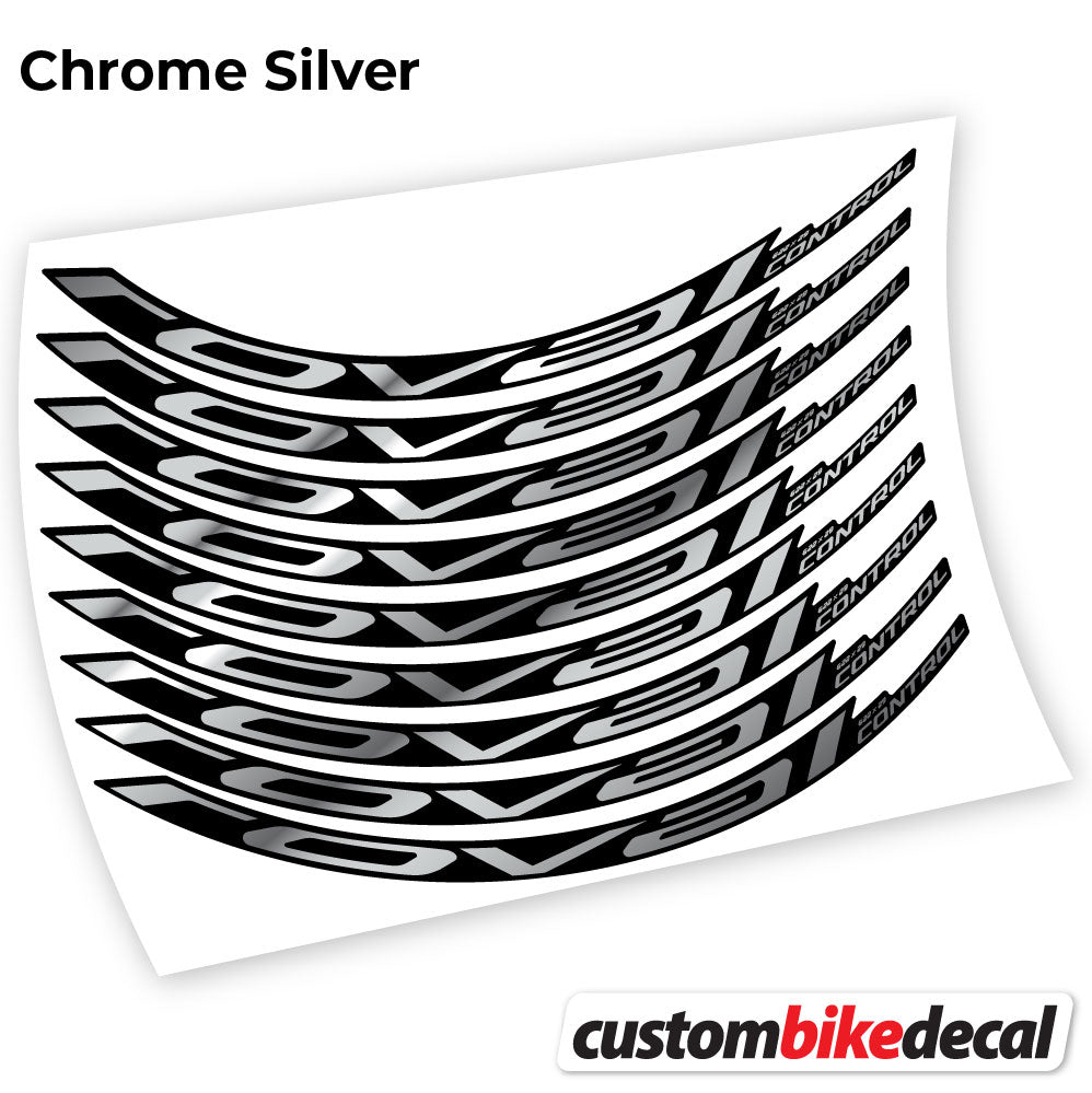 Chrome Silver decal for Roval Control Carbon 2021 MTB wheel – bike sticker vinyl