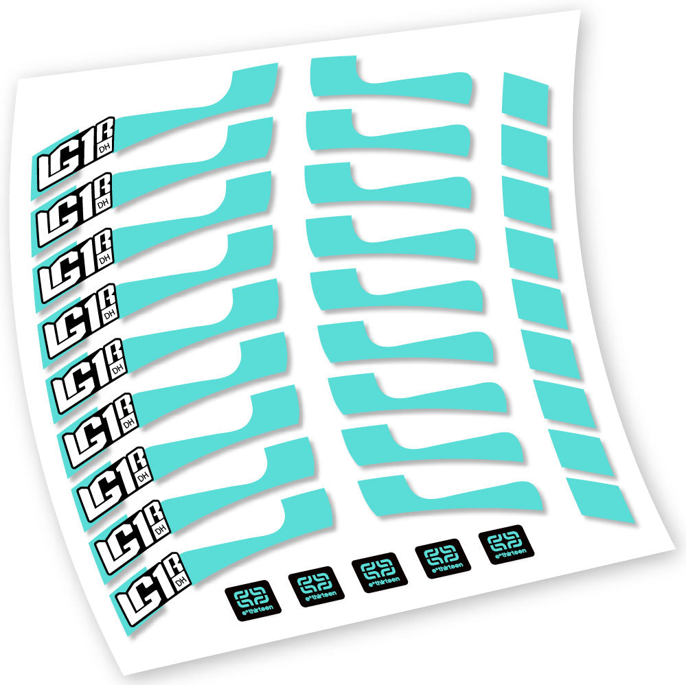 Stickers EThirteen LG1 DH compatibles Autocollants roues VTT