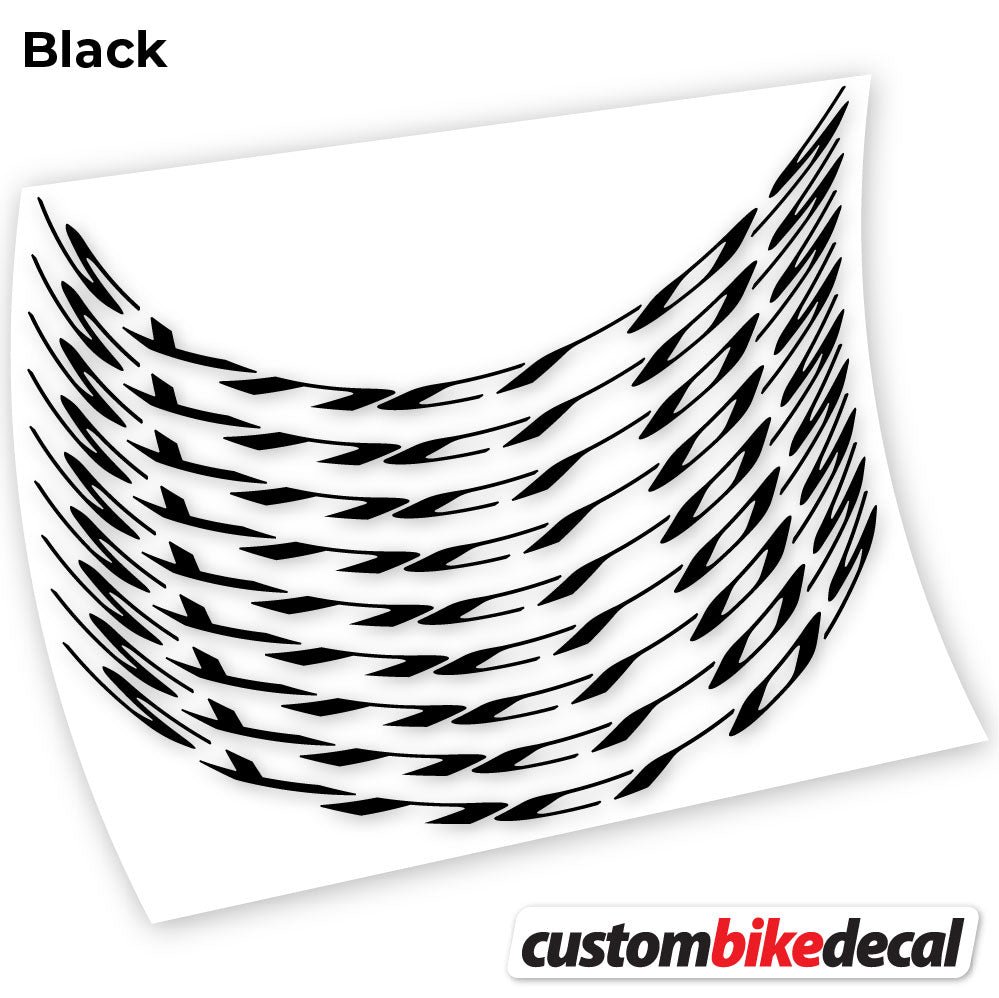 Black decal for Syncross MTB wheel – bike sticker vinyl