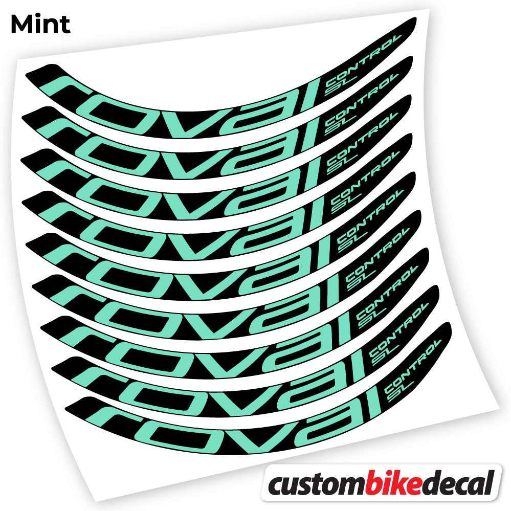 Mint decal for Roval Control SL MTB wheel – bike sticker vinyl